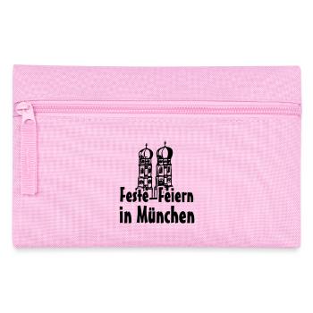 München Bayern Geschenk - Federtasche - Rosa - Vorne