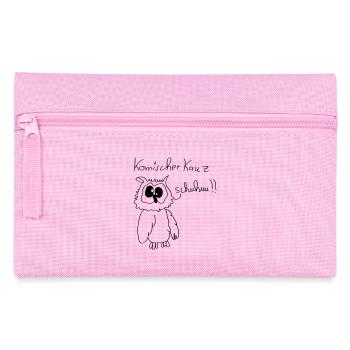 Komischer Kauz Schuhuu - Federtasche - Rosa - Vorne