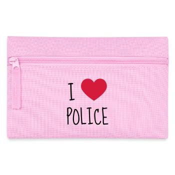 Police Officer Policeman Cop Policier Polizei - Pencil Case - pink - Front