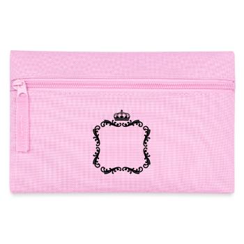 Frame with crown decorative frame for photo - Pencil Case - pink - Front