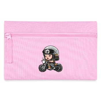 bébé motard, futur motard, baby biker - Trousse - rose - Devant