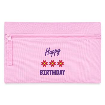 HAPPY BIRTHDAY. HAPPY BIRTHDAY. ANNIVERSARY. - Pencil Case - pink - Front