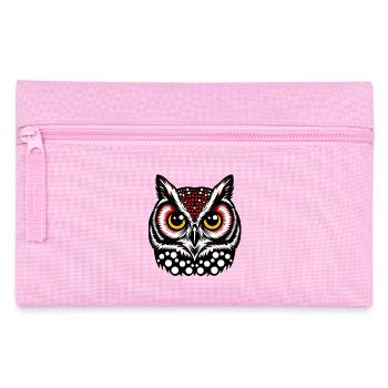 Eule - Federtasche - Rosa - Vorne
