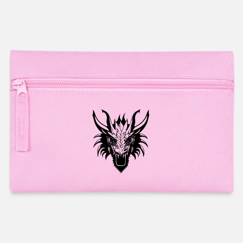 Drachenkopf - Federtasche - Rosa