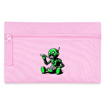 Alien Extraterrestrial Robot - Pencil Case - pink - Front