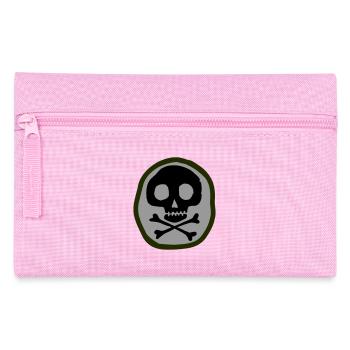 Schädel und Knochen - Federtasche - Rosa - Vorne