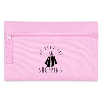 I can't, I have shopping. - Pencil Case - pink - Front