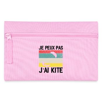 I Can't I Kite Gift Humor - Pencil Case - pink - Front