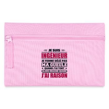 Engineer Humor Gift Student Engineer - Pencil Case - pink - Front