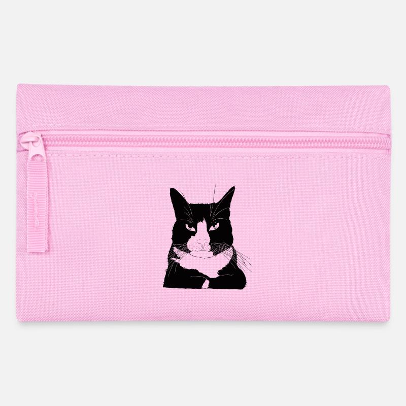 Katze bossy - Federtasche - Rosa