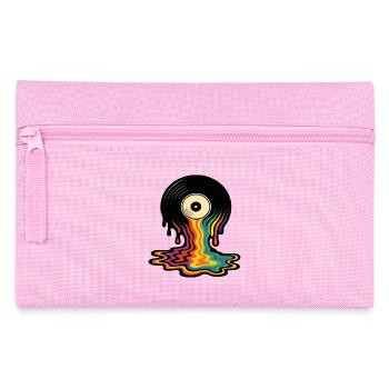 Oeil en vinyle arc-en-ciel fondant - Trousse - rose - Devant