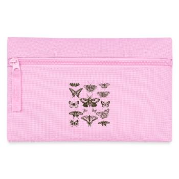 Papillons dessinés à la main vintage - Trousse - rose - Devant