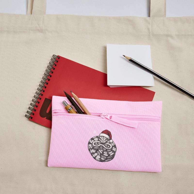 King Python Christmas Ball Python Snake Pencil Case
