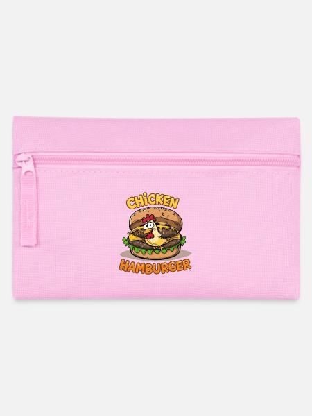 Chicken-Burger-Cartoon-Design - Federtasche - Rosa