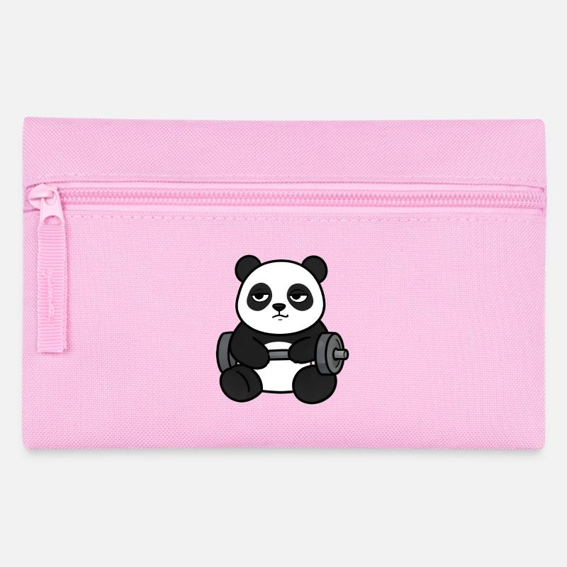 Panda Powerlifting - Pencil Case - pink