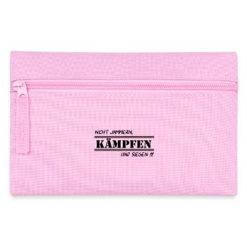 Fun Spruch Shirt Arbeit Nicht Jammern kämpfen (25) - Federtasche - Rosa - Vorne