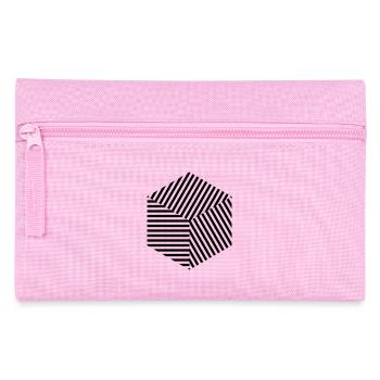 Linien-Quader - Federtasche - Rosa - Vorne