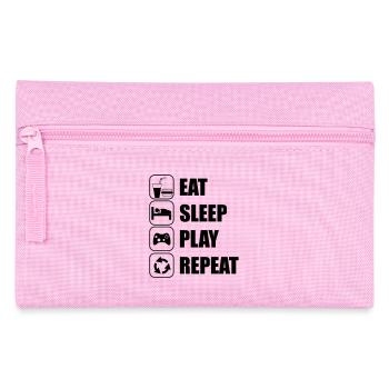 Eat Sleep Play Repeat - Trousse - rose - Devant