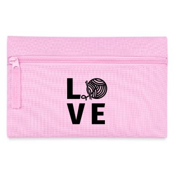 Stricken - Federtasche - Rosa - Vorne