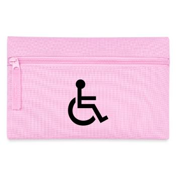 Behindertengerechter Symbol - Federtasche - Rosa - Vorne