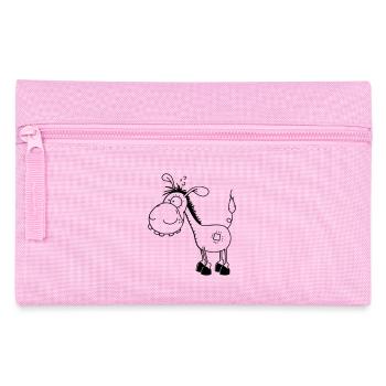 Funny little Donkey - Donkeys - Pencil Case - pink - Front