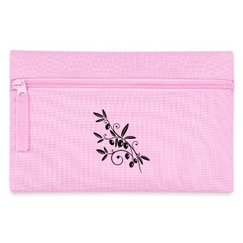 Kitchen, cooking, olive branch with olives - Pencil Case - pink - Front