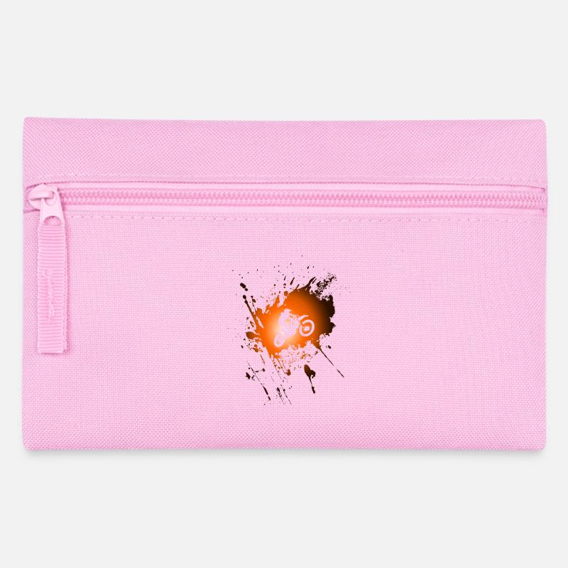 Motocross - Federtasche - Rosa