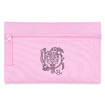 Cyber Skull Skull as a circuit - Pencil Case - pink - Front