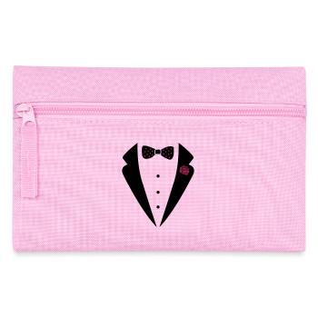 bow_tie_anzug_002 - Pencil Case - pink - Front