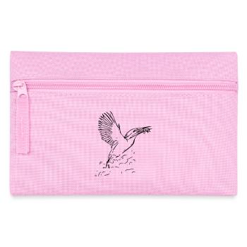 Eisvogel mit Fisch - Federtasche - Rosa - Vorne