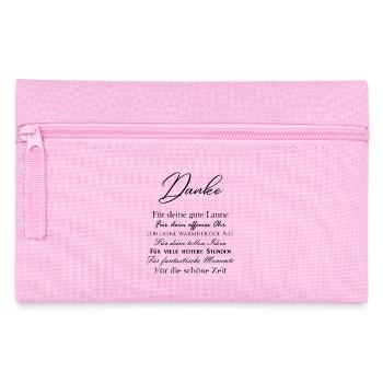 Danke Kollegen - Federtasche - Rosa - Vorne