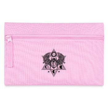 Mystischer Skarabäus Symbol Design - Federtasche - Rosa - Vorne