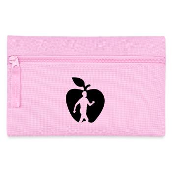 Healthy fruit walker in apple cut out - Pencil Case - pink - Front