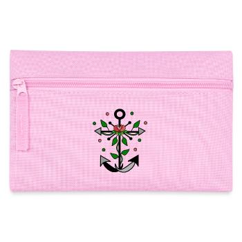 Ancre fleurie - Trousse - rose - Devant