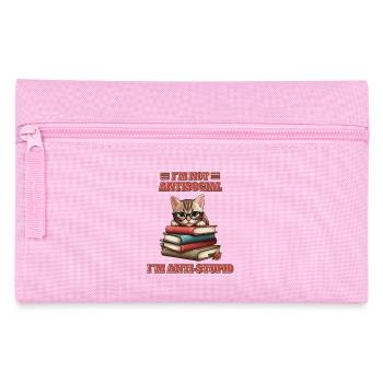 Schlaue Baby Katze - Federtasche - Rosa - Vorne