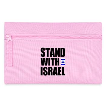 Stand with israel - Federtasche - Rosa - Vorne