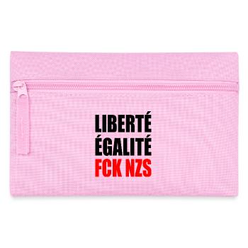 Liberté Égalité FCK NZS - Pencil Case - pink - Front