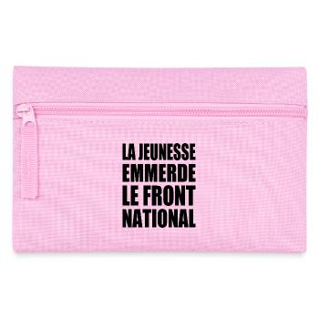 la jeunesse emmerde front national - Trousse - rose - Devant