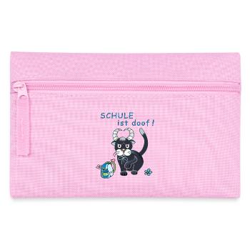 Schule ist doof - Federtasche - Rosa - Vorne
