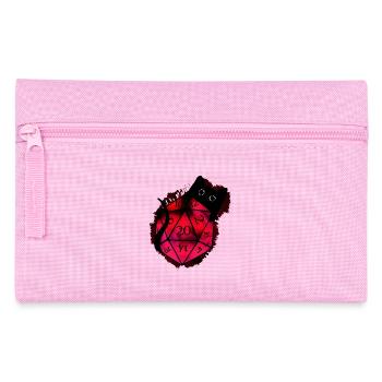 Pen n paper D20 W20 Cat Dark Mystery RPG - Pencil Case - pink - Front