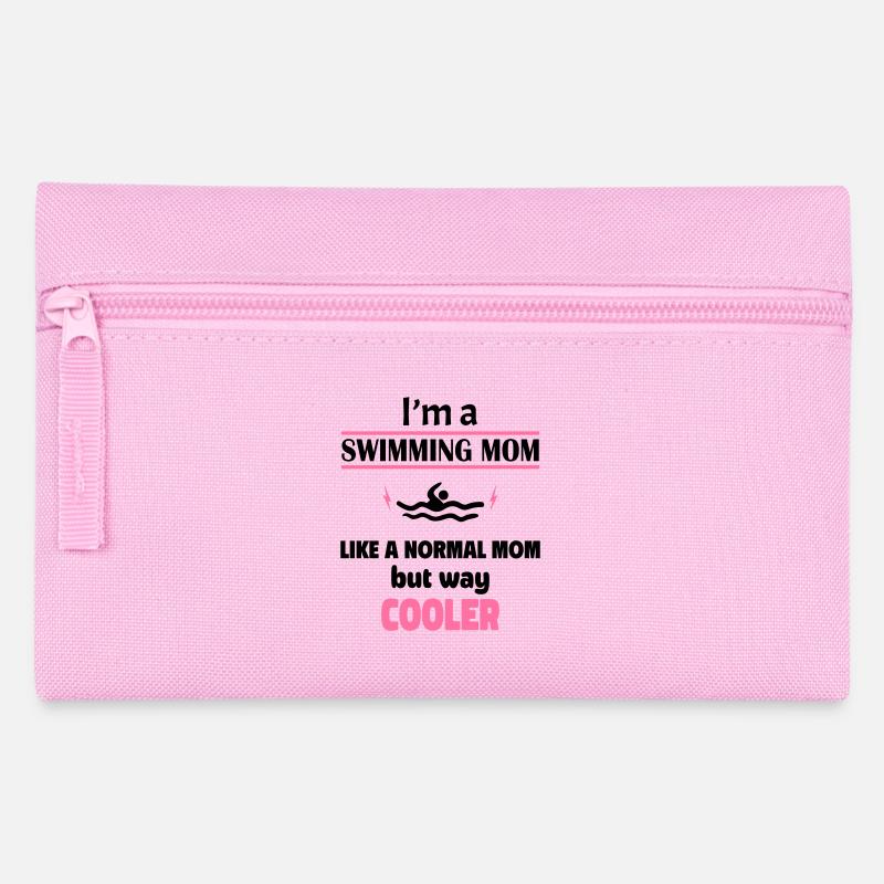 Ich bin eine Schwimm Mama - Federtasche - Rosa