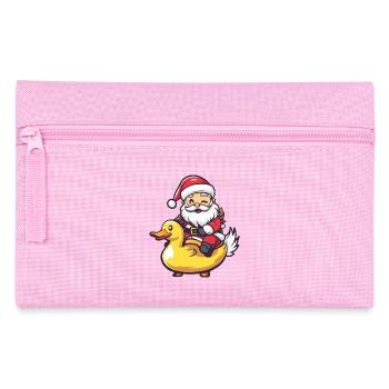 Canard Père Noël Dessin animé - Trousse - rose - Devant