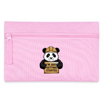 I'm Just Getting Started Panda - Pencil Case - pink - Front