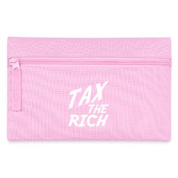 tax the rich Geschenk - Federtasche - Rosa - Vorne