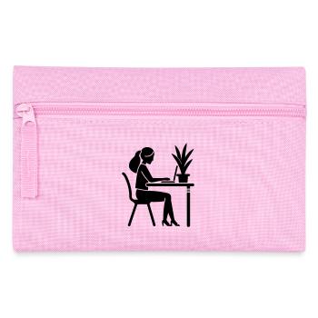 Learning, Studying, Working - Pencil Case - pink - Front