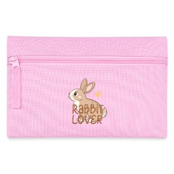 Liebhaber von Kaninchen - Federtasche - Rosa - Vorne