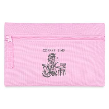 Un design de café de chat cool pour les amateurs de café - Trousse - rose - Devant