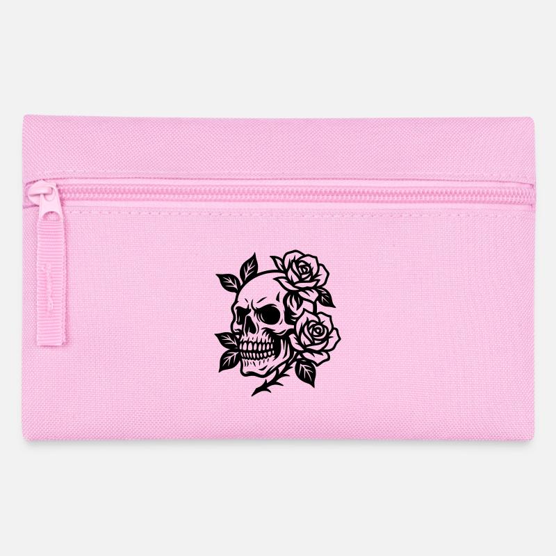 Skull - Pencil Case - pink