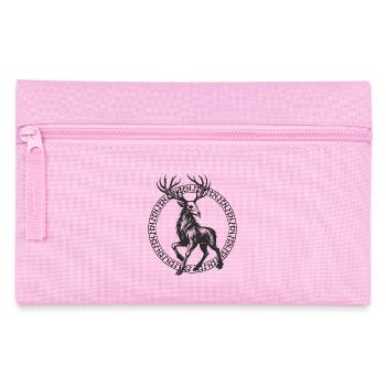 Deer in a Circle Rune Frame - Pencil Case - pink - Front