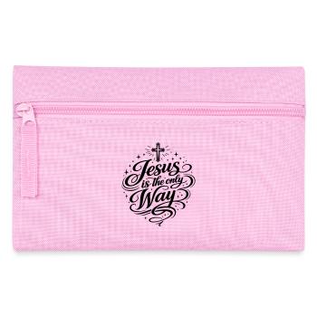 Jésus est la seule voie - Trousse - rose - Devant